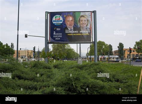 Elezioni Europee 2024 Candidati Italiani In Un Cartellone Elettorale A