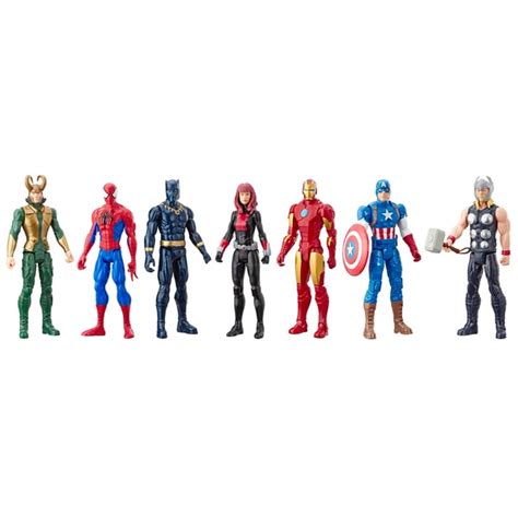 Marvel Avengers Titan Hero Series Action Figure 7 Pack Smyths Toys Uk