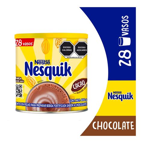 Alimento En Polvo Nesquik Sabor Chocolate 400g Justo Mx