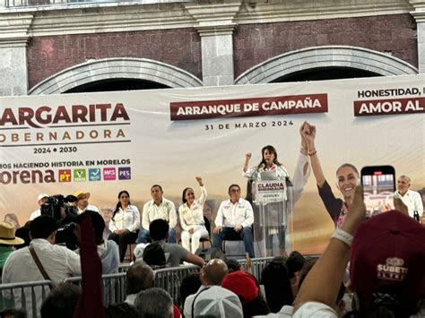 En su arranque de campaña Margarita González Sarabia anuncia que va