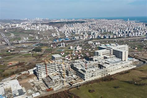 Samsun Şehir Hastanesi nin kaba inşaatı bitmek üzere İhlas Haber Ajansı