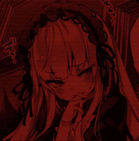 Dark Red Aesthetic Pfp Anime Girl Imagesee