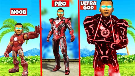 UPGRADING NOOB FRANKLIN IRON MAN INTO ULTRA GOD FRANKLIN IRON MAN IN