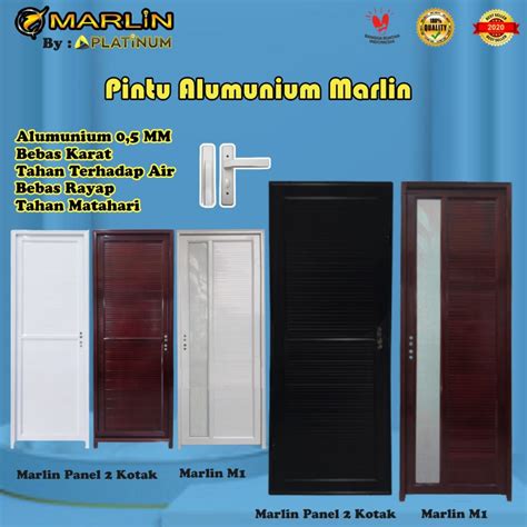 Jual Marlin Pintu Alumunium Pintu Kamar Mandi X Cm Shopee