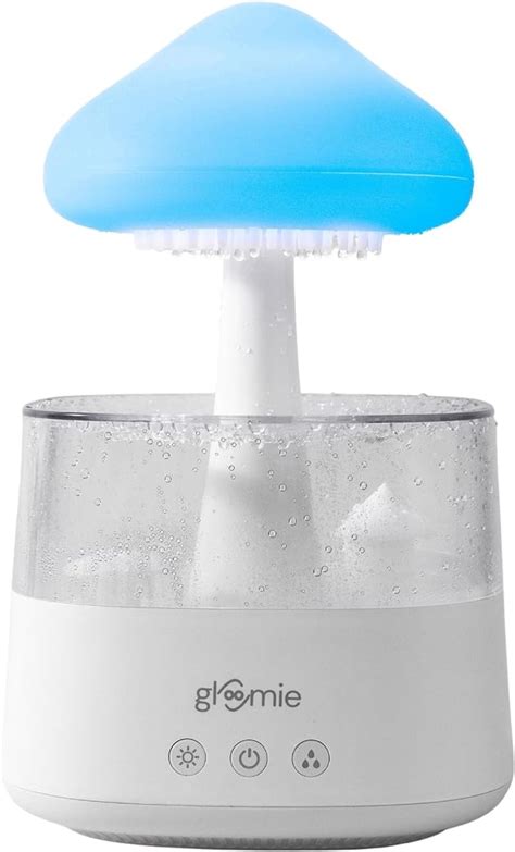 Gloomie Raining Cloud Humidifier Diffuser And Night Light With Calming