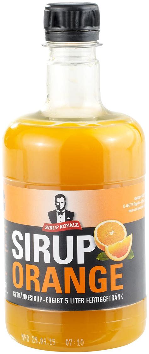 Sirup Royale Mit Orange Geschmack Liter Pet Flasche Amazon De