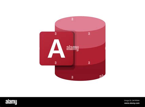 Microsoft Access Logo White Background Stock Photo Alamy