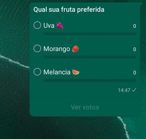 COMO CRIAR ENQUETE NO WHATSAPP Saiba Como Usar O Novo Recurso Da