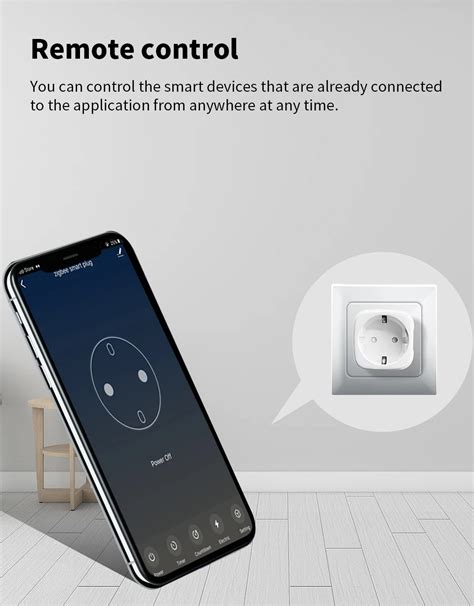 Prise électrique prise intelligente Wifi 16a ue Tuya application
