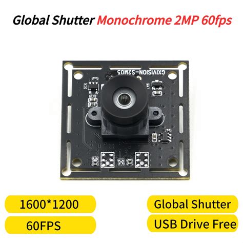 60fps Global Shutter Camera Module 2mp Monochrome Usb Webcam High