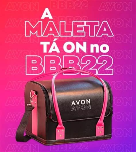 Maleta De Maquiagem Avon Preta E Rosa 2 3kg Bbb Brinde Avon