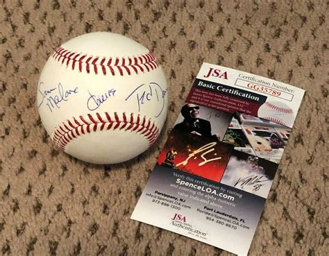 Authentic Autographed Ted Danson Baseball JSA Autograph Omlb Sam Malone