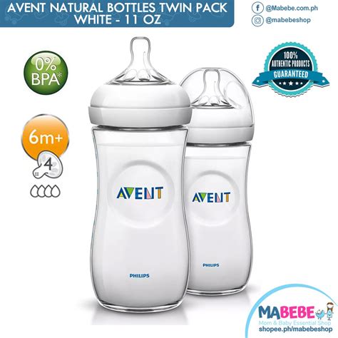 Mabebeshop Philips Avent Natural New Response Feeding Bottles 11oz