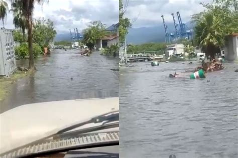 Video Se Registra Tsunami En Manzanillo Tras Sismo