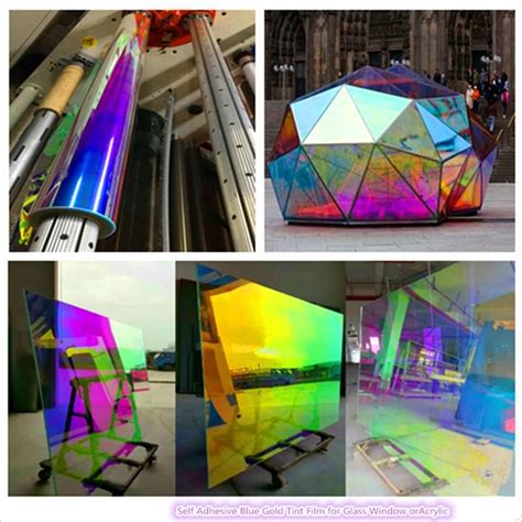 3m Dichroic Iridescent Window Car Rainbow Film 68cm X 1m Sle By Dhl