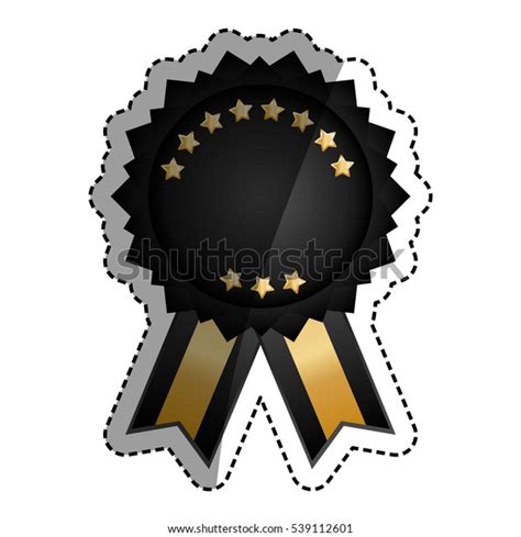 Isolated Ribbon Award Icon Vector Illustration Stock Vector Royalty