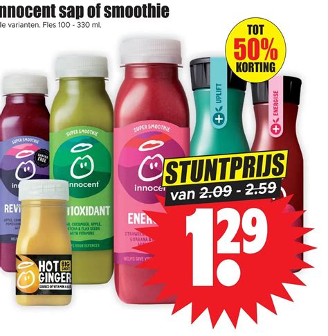 Innocent Sap Of Smoothie Aanbieding Bij Dirk