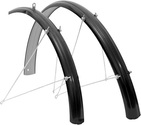 Guardabarros 26 De Acero Negro 51 Mm Para Bicicleta Paseo Clasica