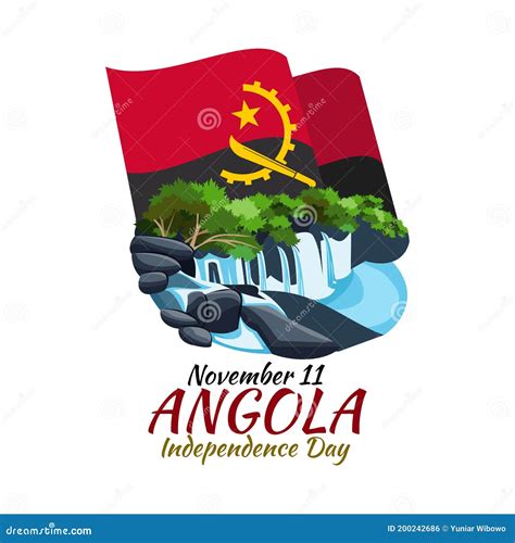 November Independence Day Of Angola Stock Vector Illustration Of