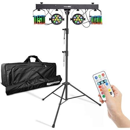 Amazon CO Z LED Stage Lights DMX 8 Pcs 18x3W RGB Par Can Lights