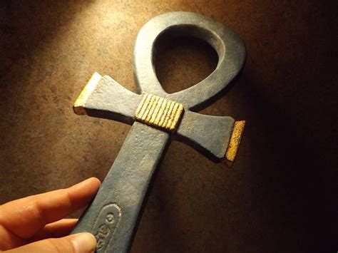 Egyptian art Ankh amulet.Large ceremonial size of the hieroglyph ...