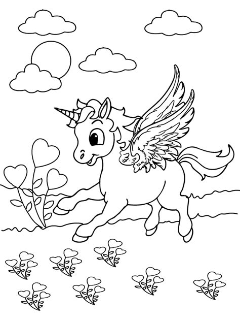 Free Printable Unicorn Färbung Seite Kostenlose druckbare Malvorlagen