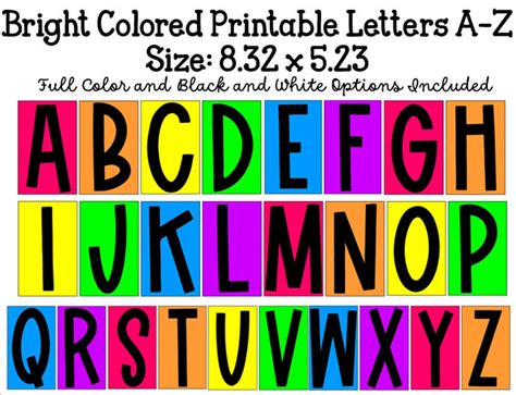 Free Printable Colourful Alphabet Letters A Z Download Free Printable