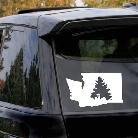 Wa State Decal Etsy