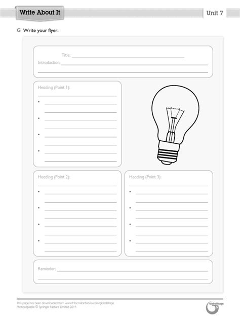 Unit 7 Writing Sheet Pdf