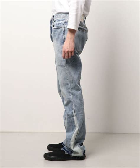 mnmlミニマルのmnmlB221 FLARE DENIMデニムパンツ WEAR