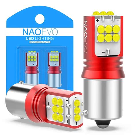 Nao Супер Яркие Светодиодные Автомобильные Лампы 1156 P21w Ba15s W16w ...