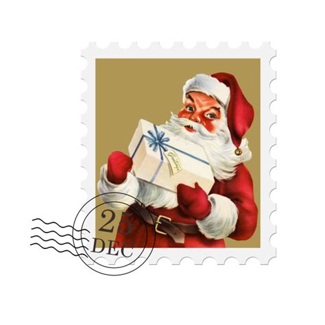 Santa Stamp Png