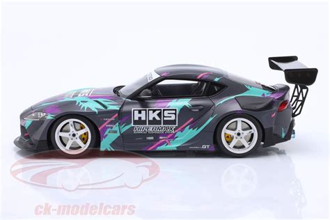 Gt Spirit 1 18 Toyota Gr Supra Hks Presentation Car 2019 Grau Dekor Gt407 Modellauto Gt407