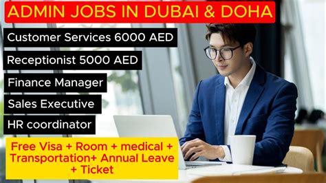 Admin Jobs In Dubai Doha Reception Finance Sales HR Customer