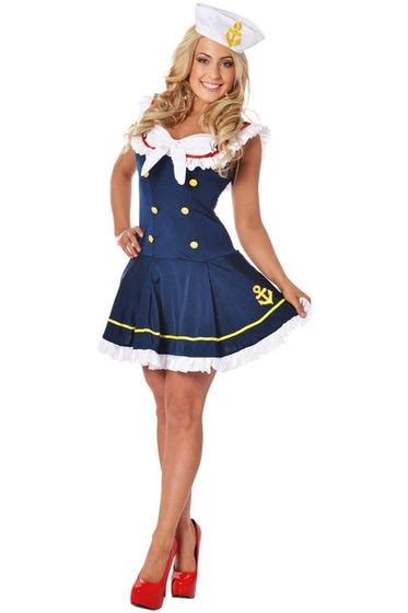 Elegant Navy Sailor Womens Costume Blossom Costumes