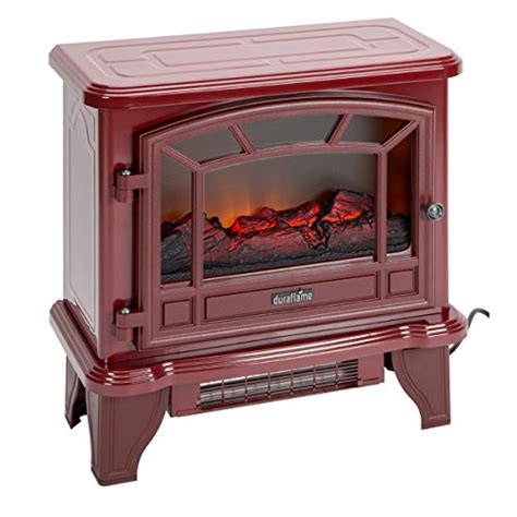 Duraflame Electric Freestanding Infrared Quartz Fireplace Stove Red