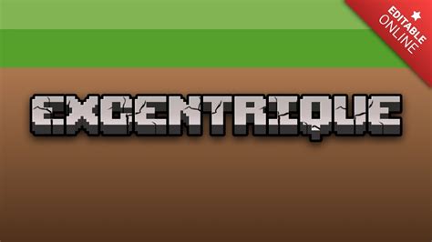 Excentrique Minecraft D Text Effect Generator