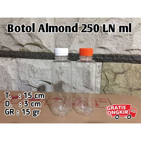 Jual Botol Almond Ml Botol Minuman Botol Plastik Ln Shopee