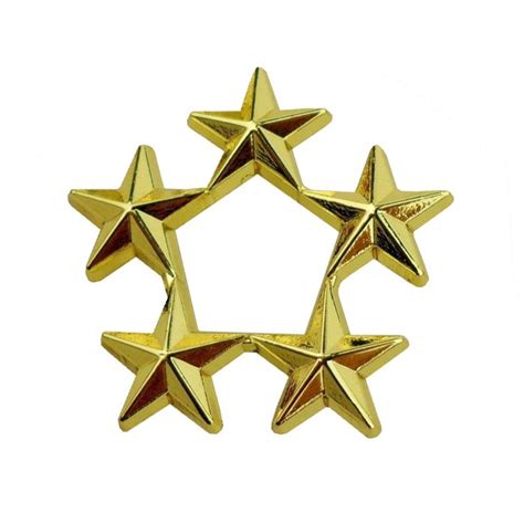 Rank Army General Star D5 Pin | Gorilla Surplus