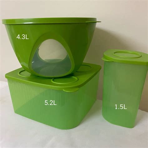 Tupperware Large Container Set, Furniture & Home Living, Kitchenware ...