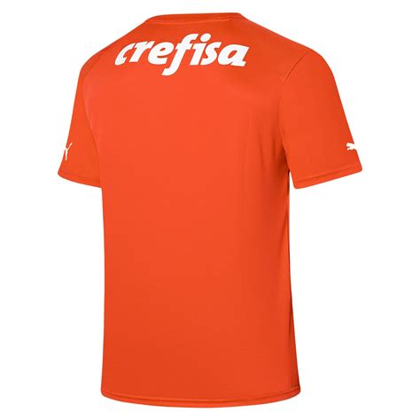Camisa Palmeiras Iii 23 Puma Goleiro Third Jersey Masculina Laranja