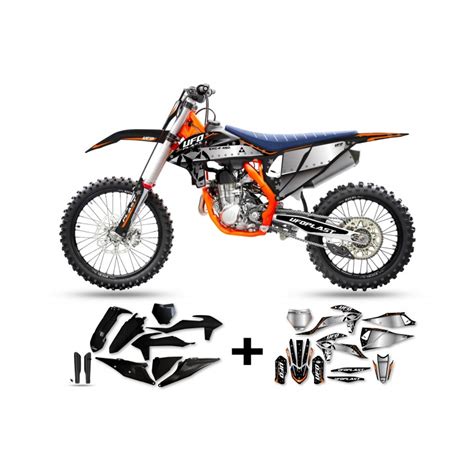 Kit De Plasticos Adhesivos Ufo Stardust Ktm Exc F 350 2019 2022