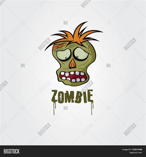 Cartoon Zombie Face Vector & Photo (Free Trial) | Bigstock