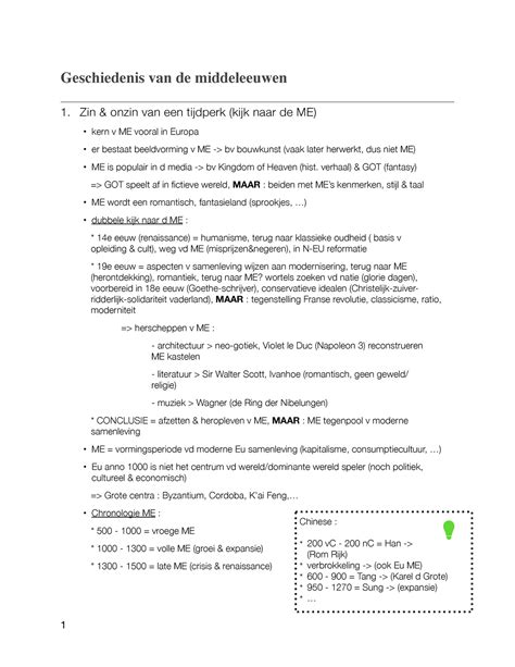 Sv Middeleeuwen Pdf Hoofdstuk Tem Geschiedenis Van De