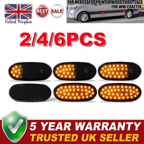 For 06 18 Mercedes Benz Sprinter W906 Vw Crafter Smoked Led Side Marker Light £1389 Picclick Uk