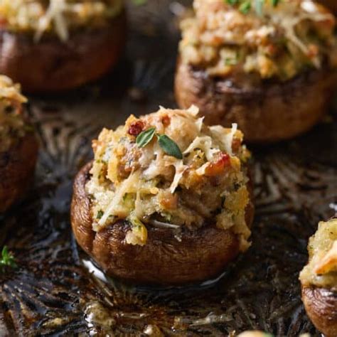 Stuffed Mushrooms With Italian Sausage Baker By Nature