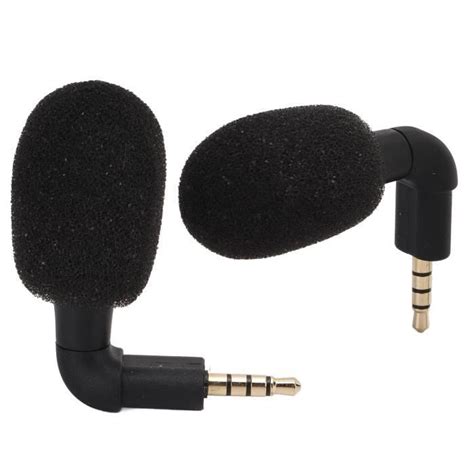 Mxzzand Petit Micro Portable Mini Microphone Omnidirectionnel Jack