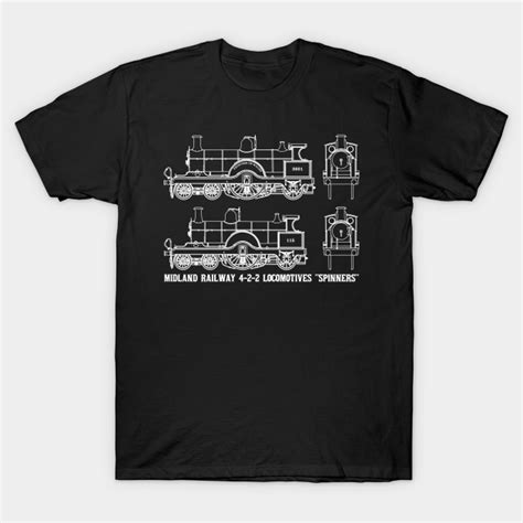 Midland Railway 4-2-2 Steam Locomotive 2601 115 Blueprint Diagrams Gift ...