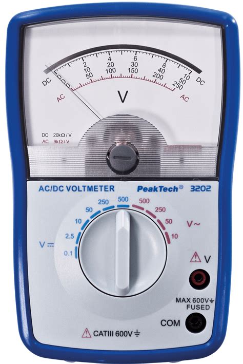 Peaktech 3202 Voltmeter Analog 500 V Ac Dc Bei Reichelt Elektronik