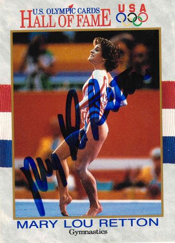 Mary Lou Retton Autographed Olympic Hof Card The Sports Gallery